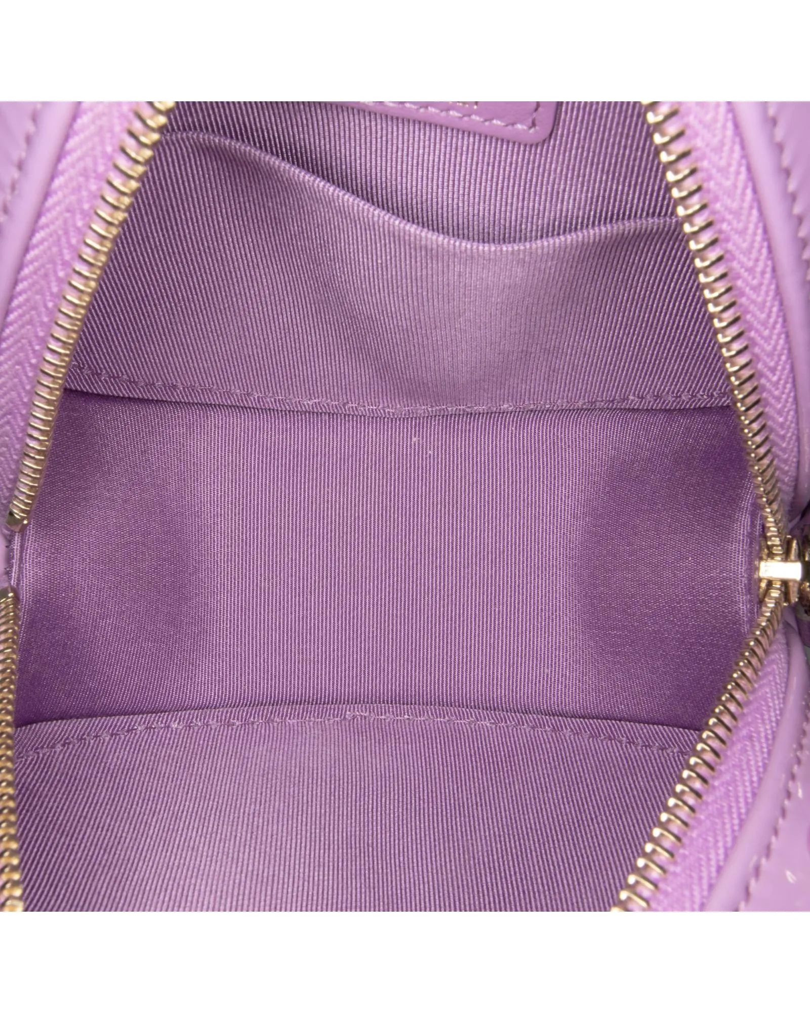 Quilted Patent Leather Crossbody Bag with Chain
