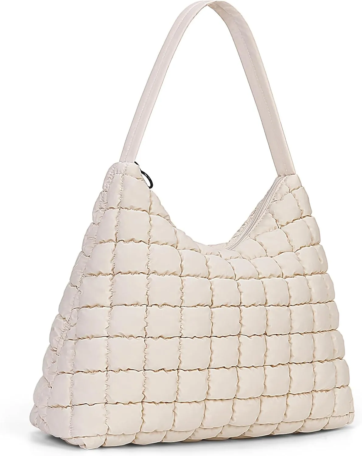 Quilted Tote Bag Puffer Hobo Bag for Women Lightweight Puffy Handbag Everyday Carryall Tote for Work Gym College