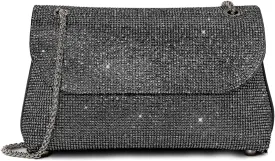 Rhinestone Purse for Women Evening Bag Sparkly Handbags Crossbody Bag Prom Clutch Purse for Wedding