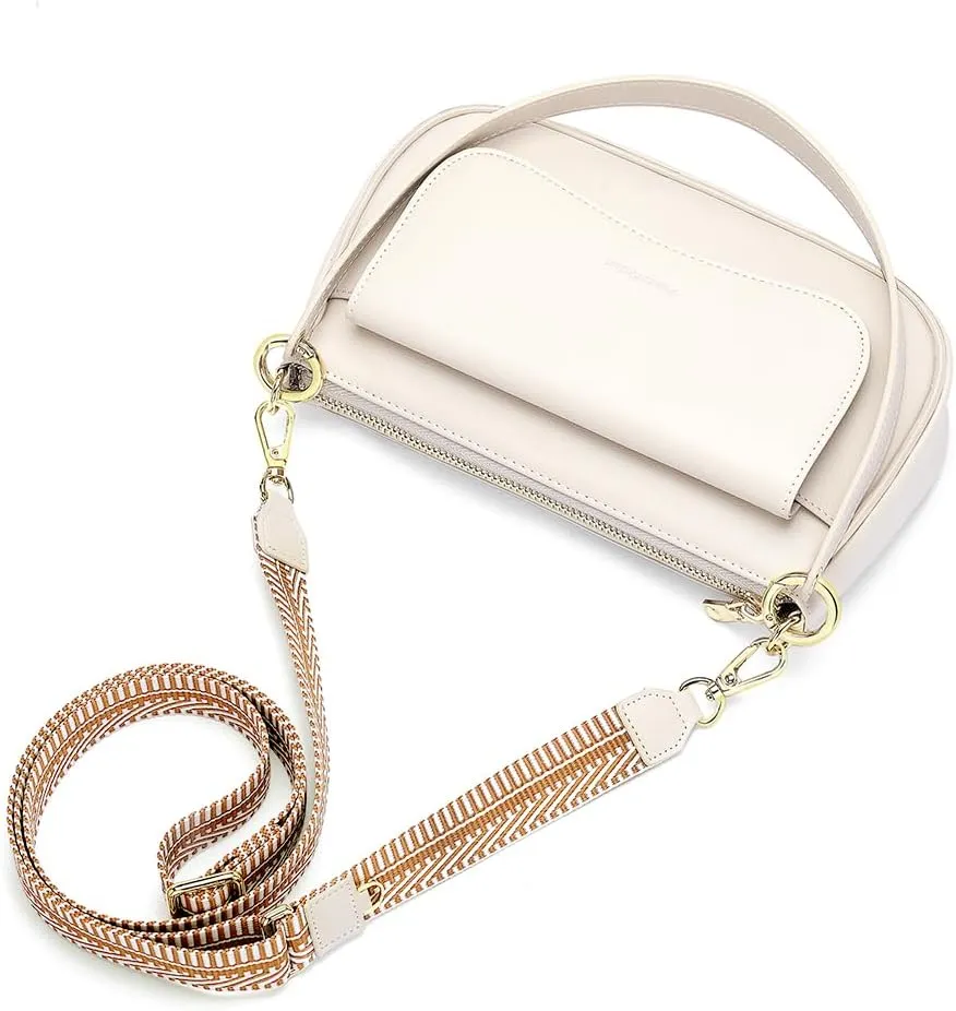 RONSIN Small Shoulder Bag for Women Mini Clutch Purse Tote Handbag Zipper Closure Crossbody Hobo Purse