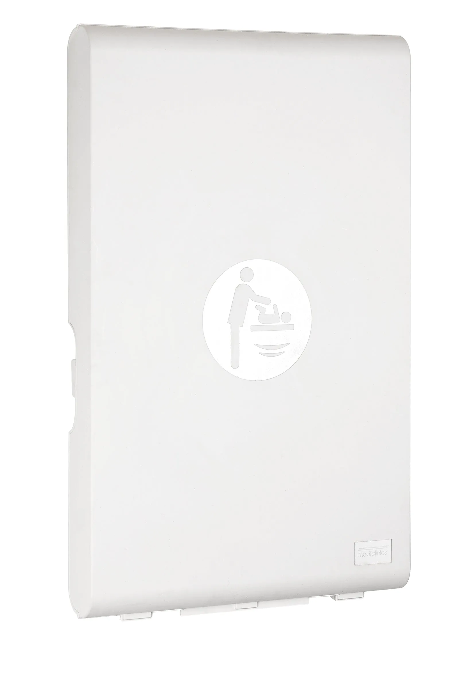 Saniflow CP0016V-ASTM BabyMedi White Plastic Baby Changing Station - Vertical