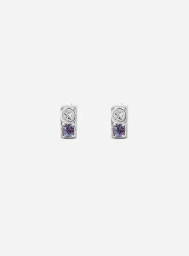 Screwbox colour-changing alexandrite earring