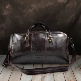 Shriners Travel Bag - Genuine Leather