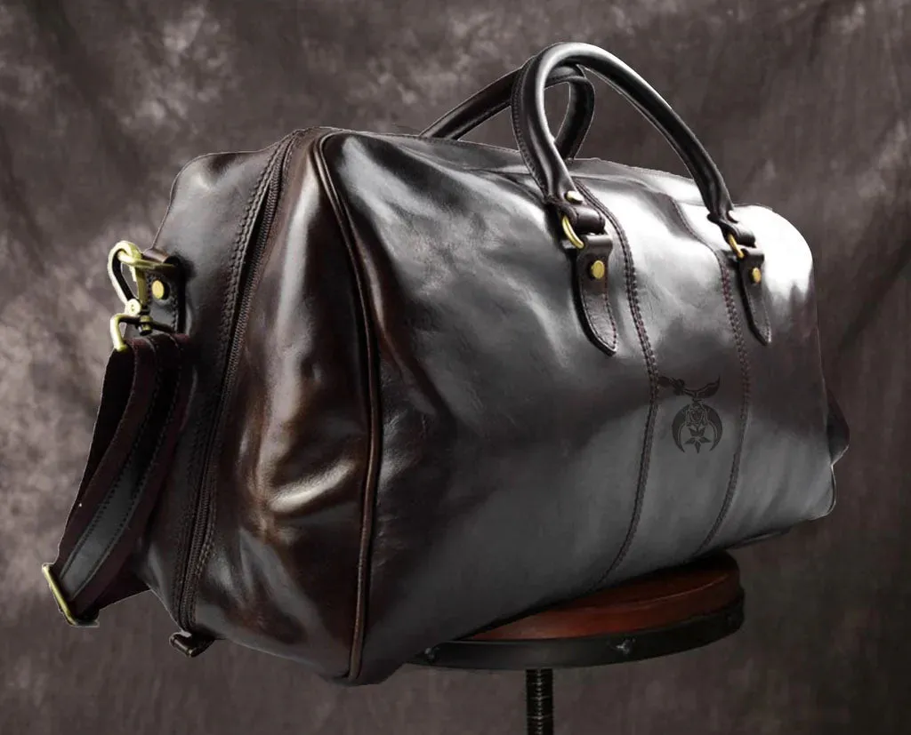 Shriners Travel Bag - Genuine Leather