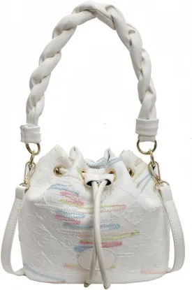 Small Bucket Bags for Women, Mini Crossbody Tote Bag with Detachable Shoulder Strap, Girls Top Handle Handbag