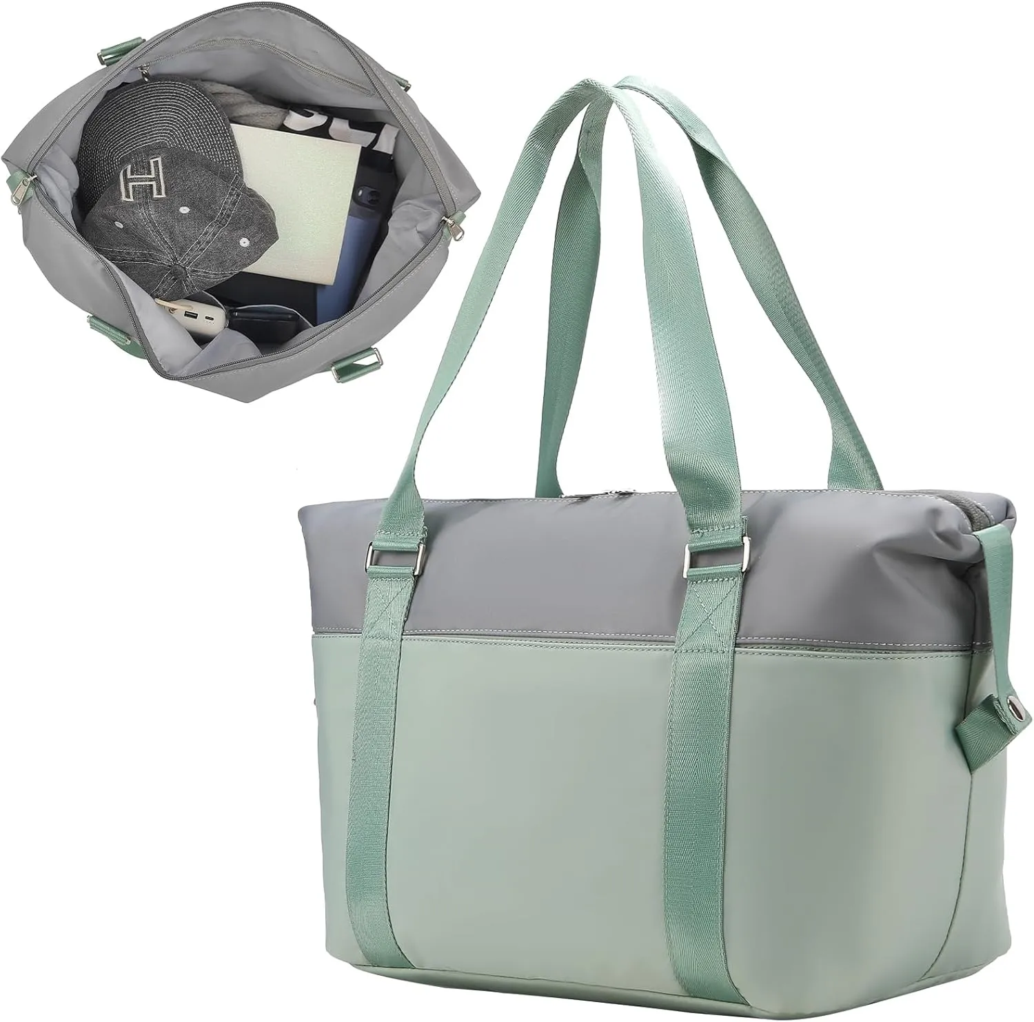 Small Travel Duffel Bag for Men Women, Portable Sports Tote Gym Bag, Personal Item Carry On Tote Weekender Bag for Airline Travel