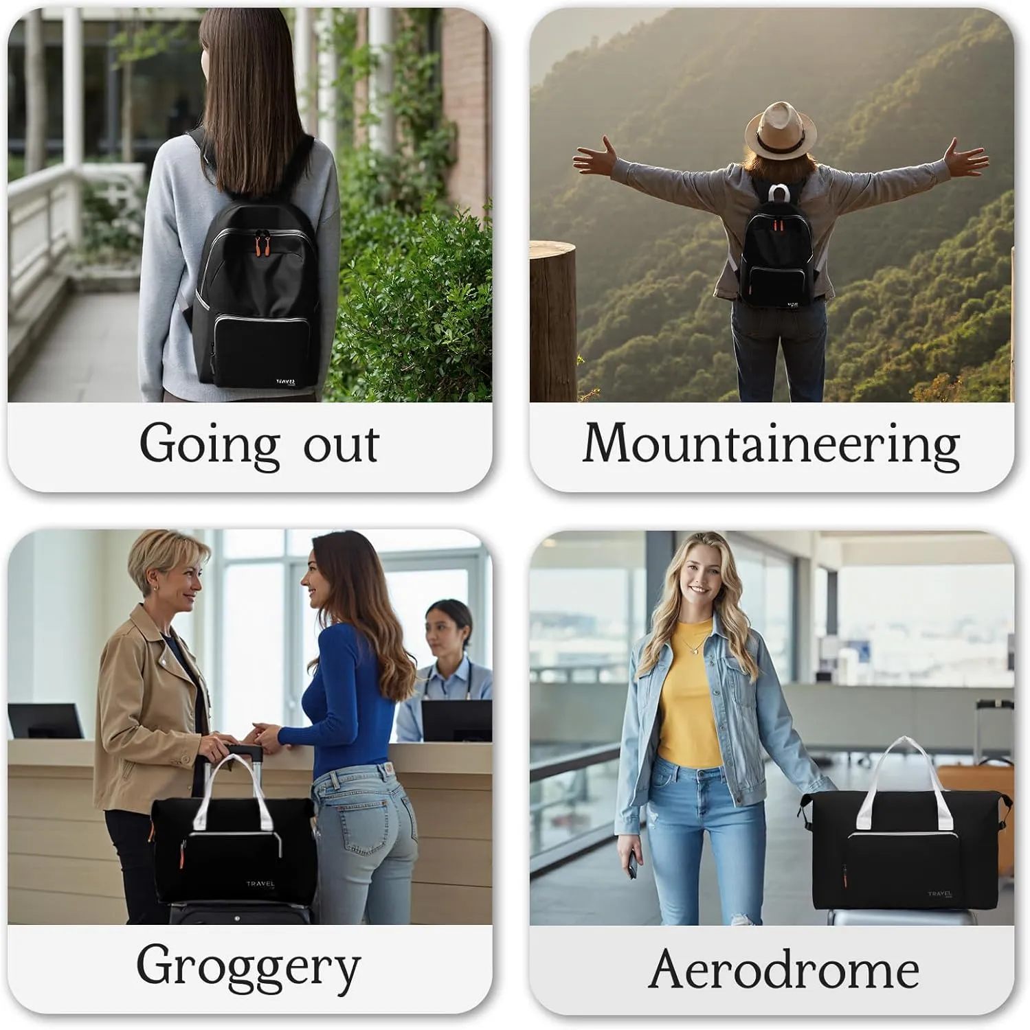 SWLIFL Foldable Hiking Backpack Small Lightweight Packable Backpack