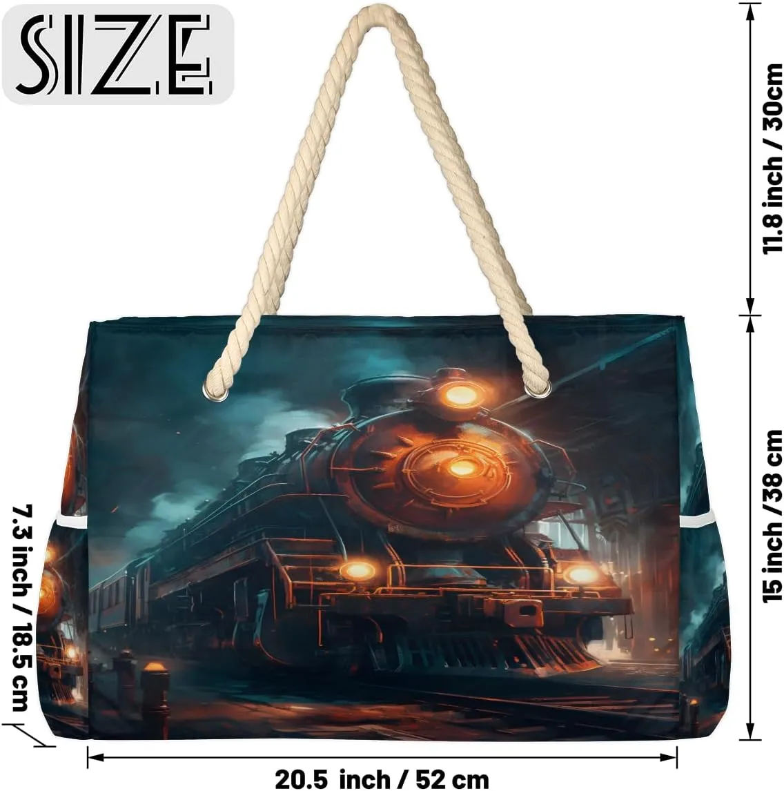 Tote Beach Bag for Women Large Zipper Beach Bags Waterproof Sandproof Gym Swim Pool Travel Bag